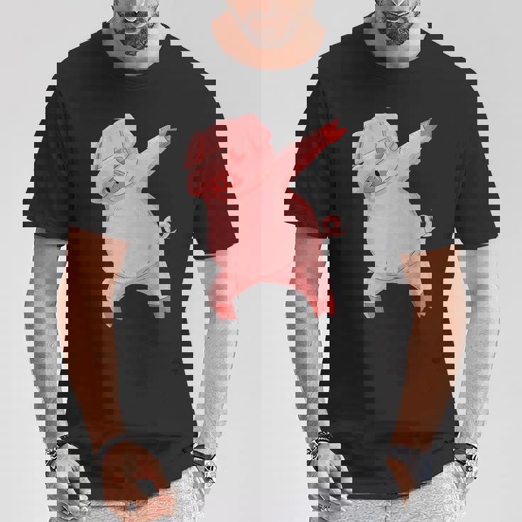 キッズ ダビングピグレット 服 ダブ ダンス 衣装 農家 ギフト 豚 Tシャツ 面白い贈り物