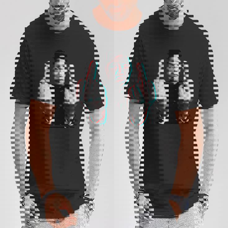 キム・ジョンアン Flipping The Bird 長袖tシャツ Tシャツ 面白い贈り物