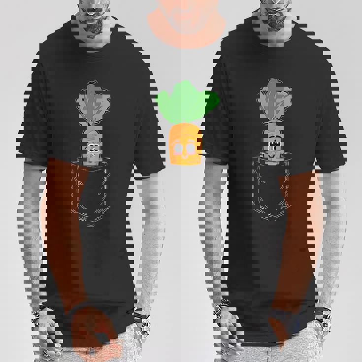 キャロットポケット おもしろキャロットインポケット Tシャツ 面白い贈り物