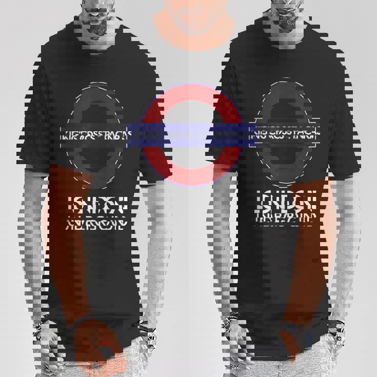 キングスクロス セントパンクラスロンドン地下鉄 Tシャツ 面白い贈り物