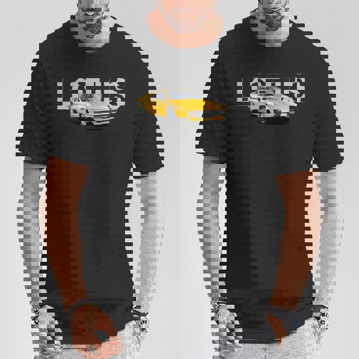 クラシック ブリティッシュ ロータス エスプリ スポーツカー 長袖tシャツ Tシャツ 面白い贈り物