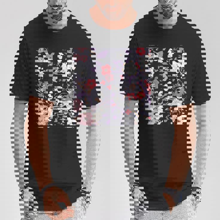 クラシックな桜柄の繊細なピンクの花びら。 Tシャツ 面白い贈り物