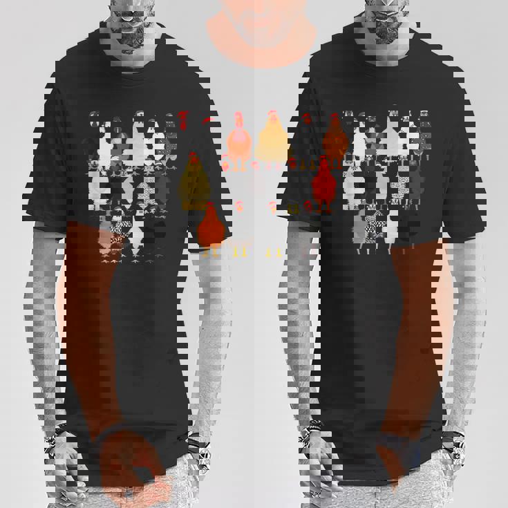 クリスマス チキン スクワッド サンタ 帽子 かわいい チキン ファーム 動物 Tシャツ 面白い贈り物