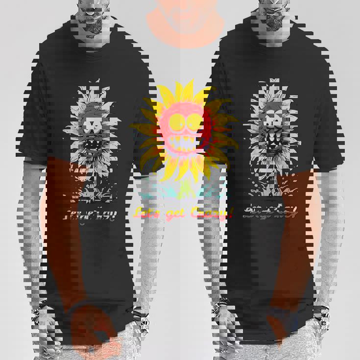 クレイジー クレイジー 面白い ひまわり Tシャツ 面白い贈り物