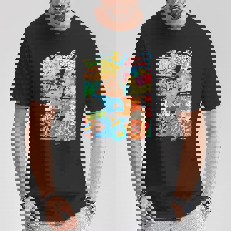 クレヨンしんちゃん アメコミ風のしんちゃん パーティタイム Tシャツ 面白い贈り物