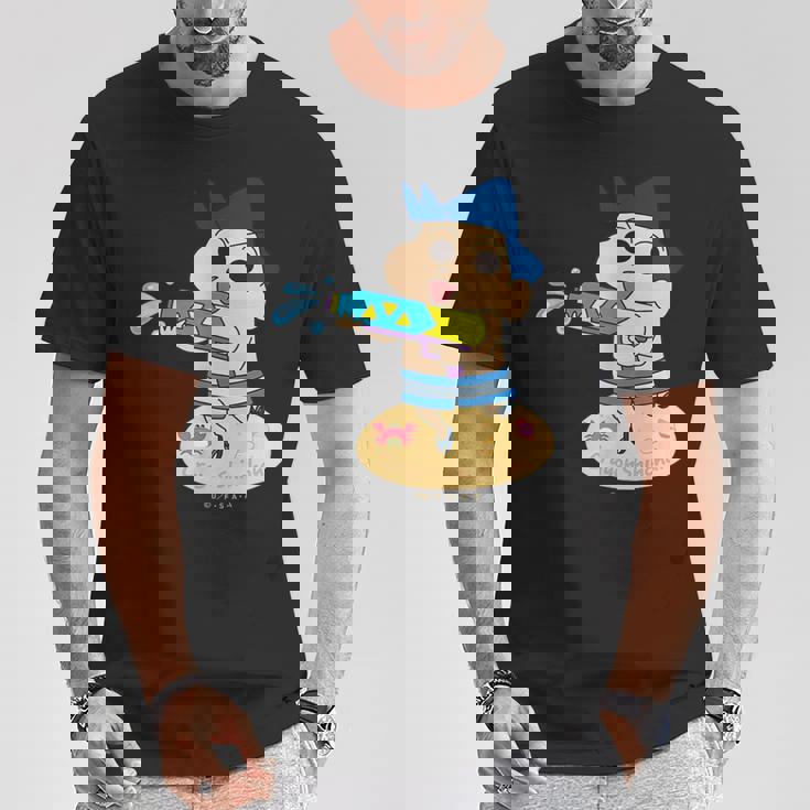 クレヨンしんちゃん カスカベ防衛隊！ウォーター！ 風間くん Tシャツ 面白い贈り物