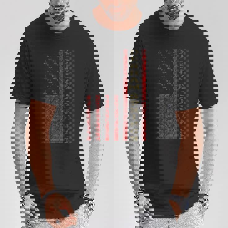 クールな愛国的なデンハム・スプリングス Usa 米国旗のギフトアイデア Tシャツ 面白い贈り物