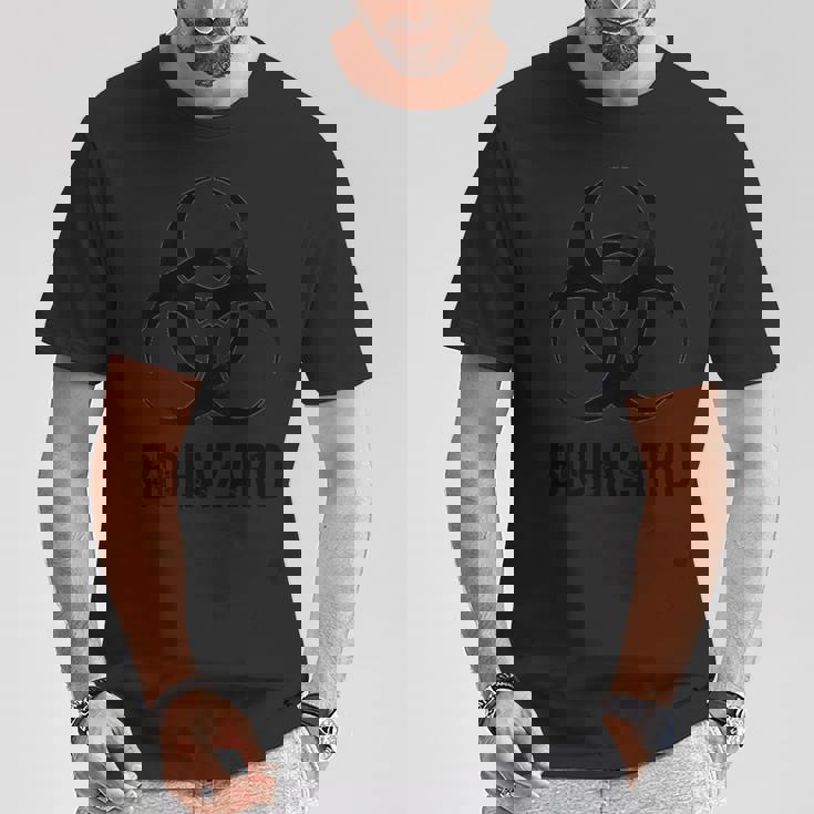 グランジスタイル バイオハザード アンティーク調 ブラック ノベルティギフト 長袖tシャツ Tシャツ 面白い贈り物