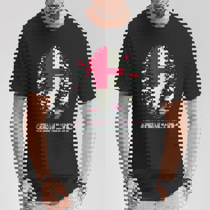 グリーンランドフラッグシャツ、グリーンランドマップ、グリーンランド、レディース、メンズ。 Tシャツ 面白い贈り物