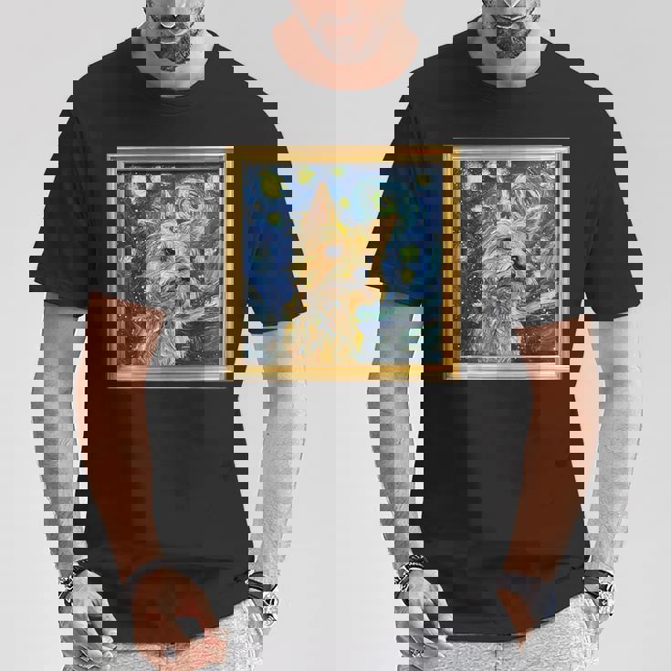 ケアンテリア 星月夜 ケアンテリア Tシャツ 面白い贈り物