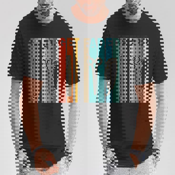 ゲット・フェード、バーバー・クリッパーズ、ファニー・バーバー Tシャツ 面白い贈り物