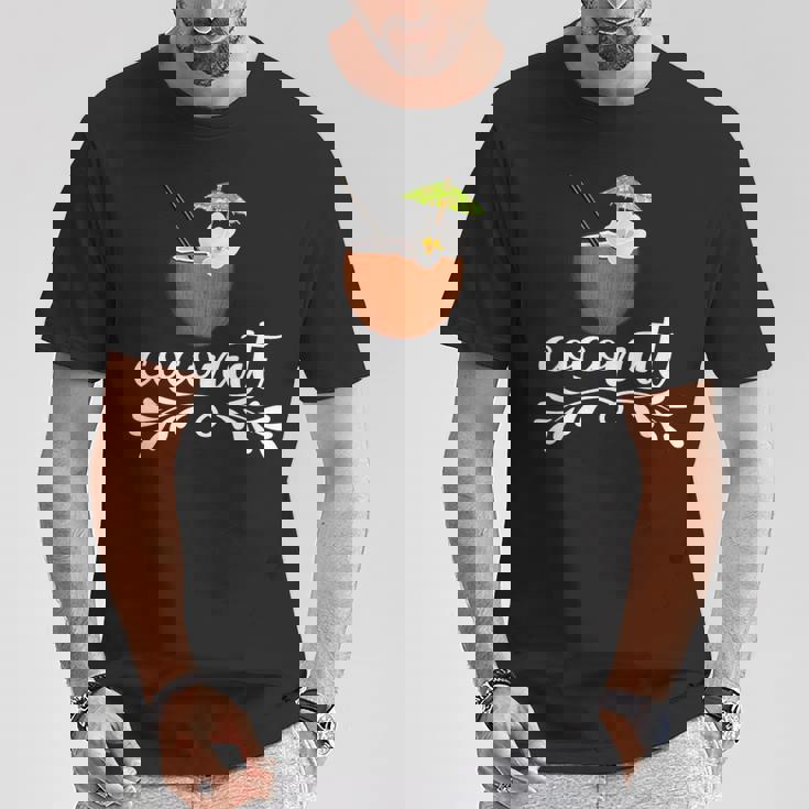 ココナッツ サマーフルーツ おもしろココナッツ Tシャツ 面白い贈り物