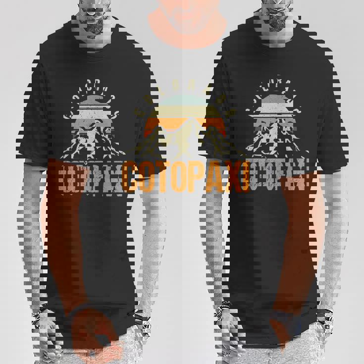 コロラド コトパクシ ヴィンテージ 山岳 ハイキング 野生動物 コロラド 長袖tシャツ Tシャツ 面白い贈り物