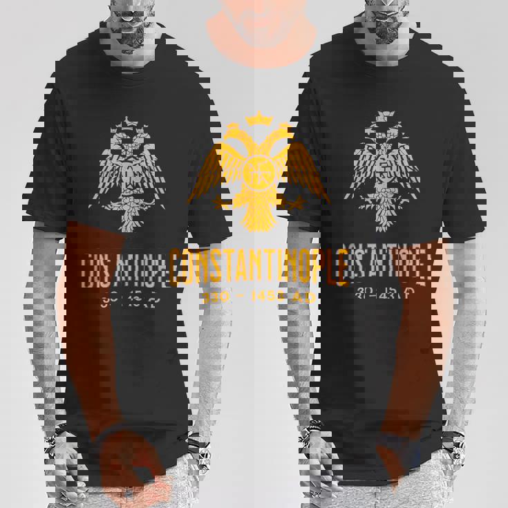 コンスタンティノープル ビザンツ帝国のシンボル Tシャツ 面白い贈り物