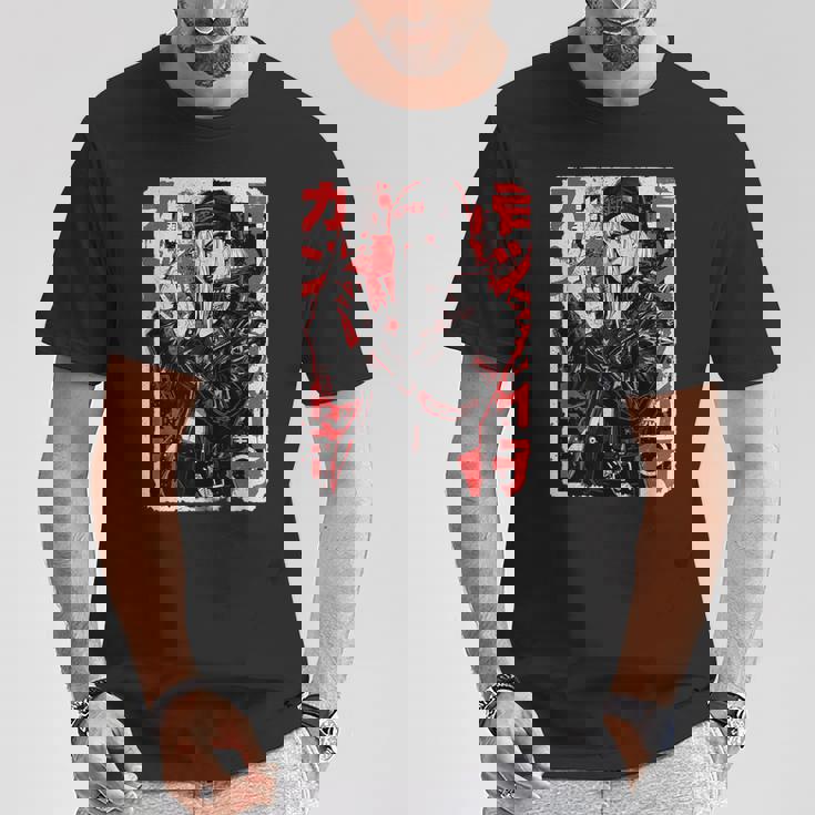 サイバーパンク パンクガール 日本のストリートウェア Tシャツ 面白い贈り物