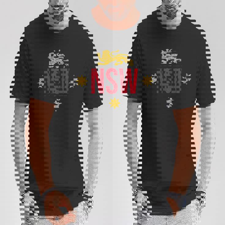 サウスウェールズ Nsw ライオンフラッグ オーストラリア Tシャツ 面白い贈り物