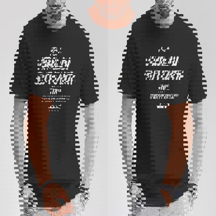 サウスダコタの朱色のものです 長袖tシャツ Tシャツ 面白い贈り物