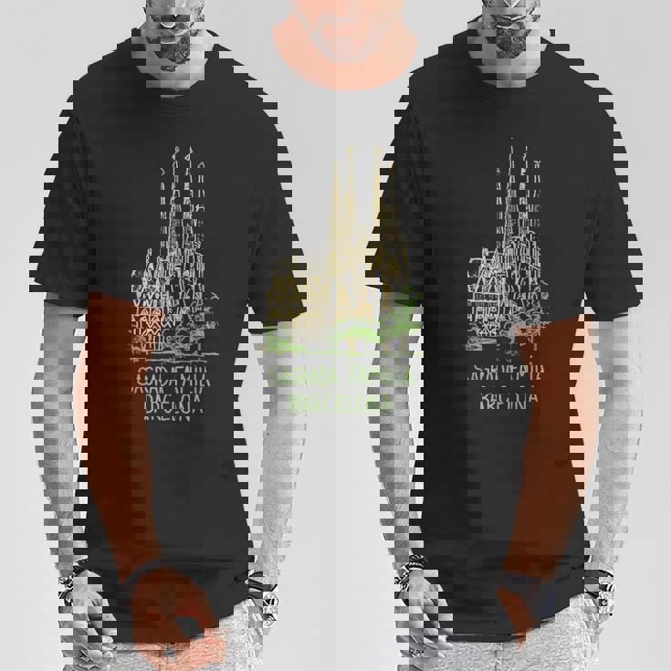 サグラダ・ファミリア バルセロナ Tシャツ 面白い贈り物
