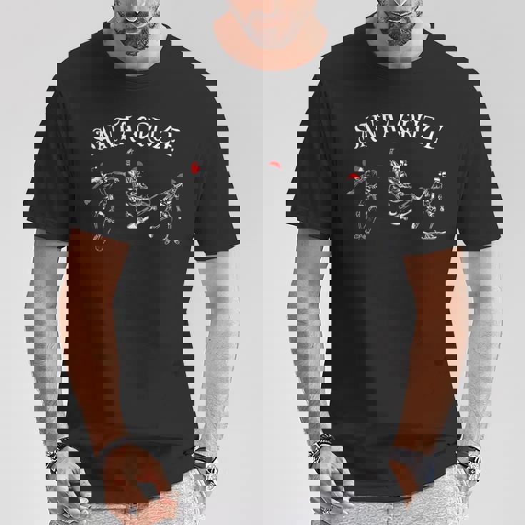 サンタクルーズ スケーター スケートボード クリスマス ハロウィン コスチューム Tシャツ 面白い贈り物