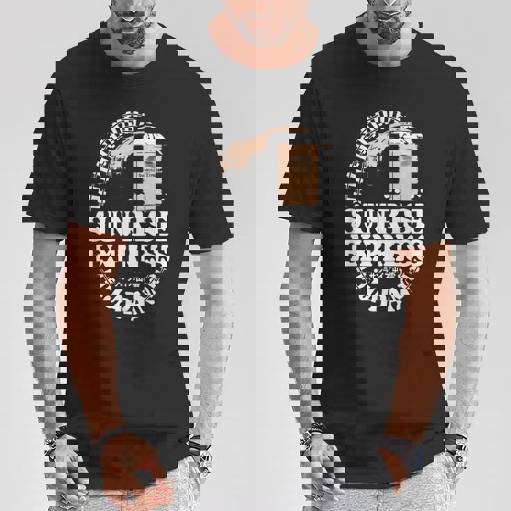 サンライズ エクスプレス トレイン 日本 東京 出雲 サンライズ 出雲 電車 Tシャツ 面白い贈り物