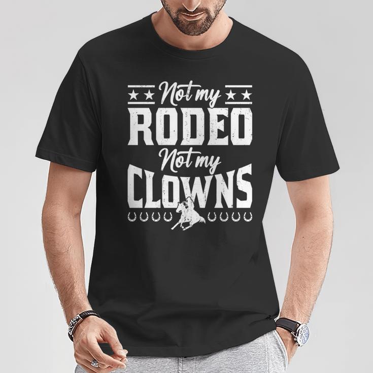 サーカスティック・ノット・マイ・ロデオノット・マイ・クラウンズ・ホース 長袖tシャツ Tシャツ 面白い贈り物