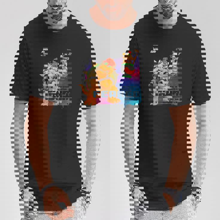 ザ・スーパーマリオギャラクシー・ムービー Bowser Feared Tシャツ 面白い贈り物