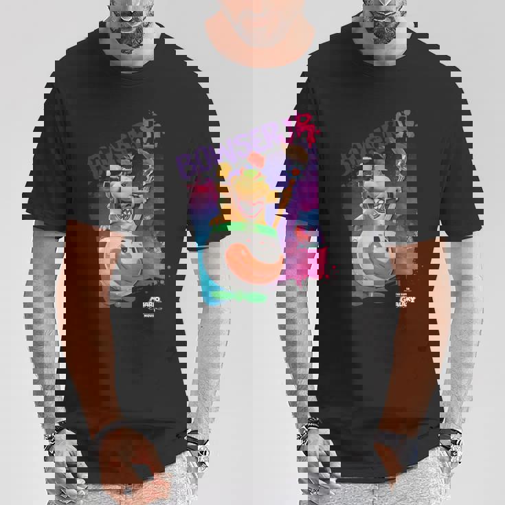 ザ・スーパーマリオギャラクシー・ムービー Bowser Jr Takes Over 長袖tシャツ Tシャツ 面白い贈り物