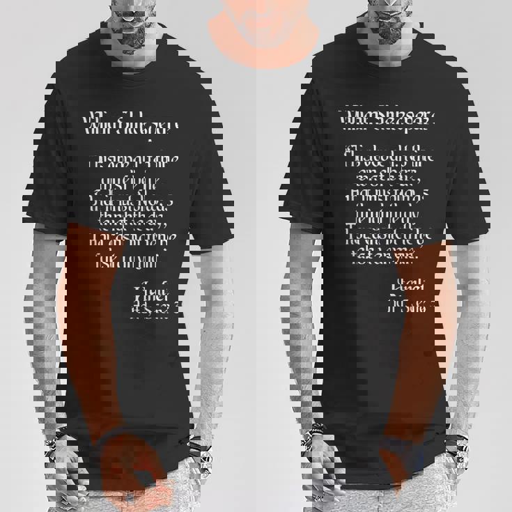 シェイクスピアの名言 To Thine Ownelf Be True Hamlet Tシャツ 面白い贈り物