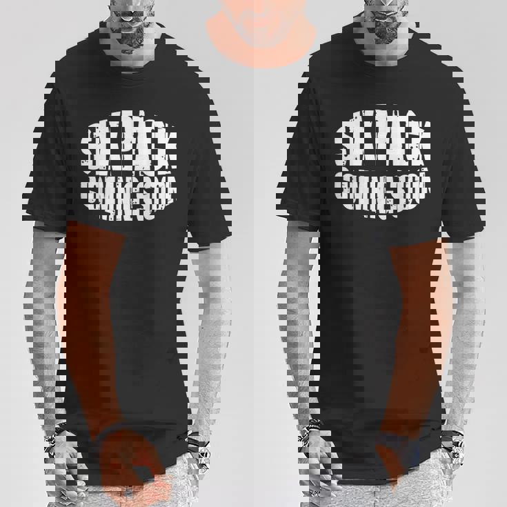 シックスパックは近日公開予定ix Pack Comingoon Tシャツ 面白い贈り物