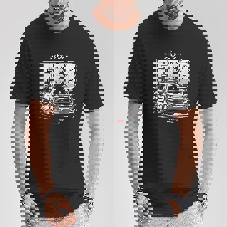 シビック タイプr Fk 8 日本車 長袖tシャツ Tシャツ 面白い贈り物
