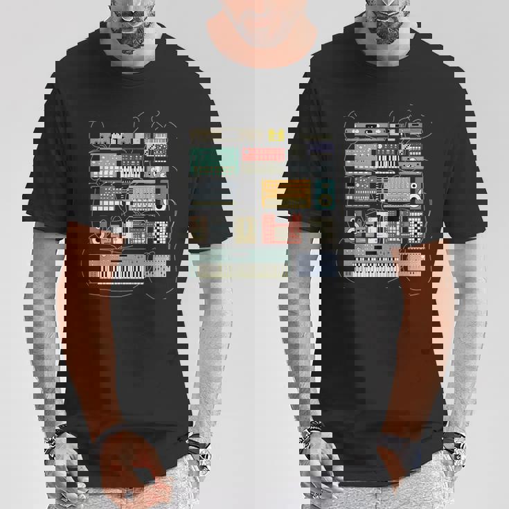 シンセサイザー エレクトロニック・ミュージシャン と Dj Tシャツ 面白い贈り物