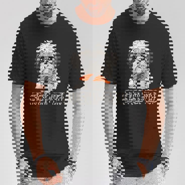 シーズー寿司 すしーず 犬 おもしろい しーず 寿司好き犬 Tシャツ 面白い贈り物