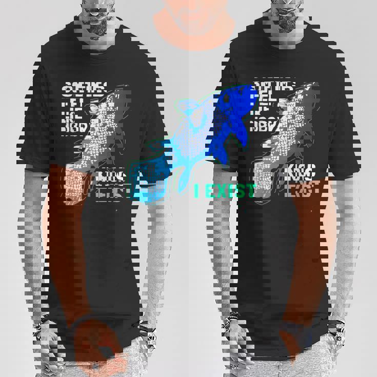 シーラカンス I Exist Tシャツ 面白い贈り物