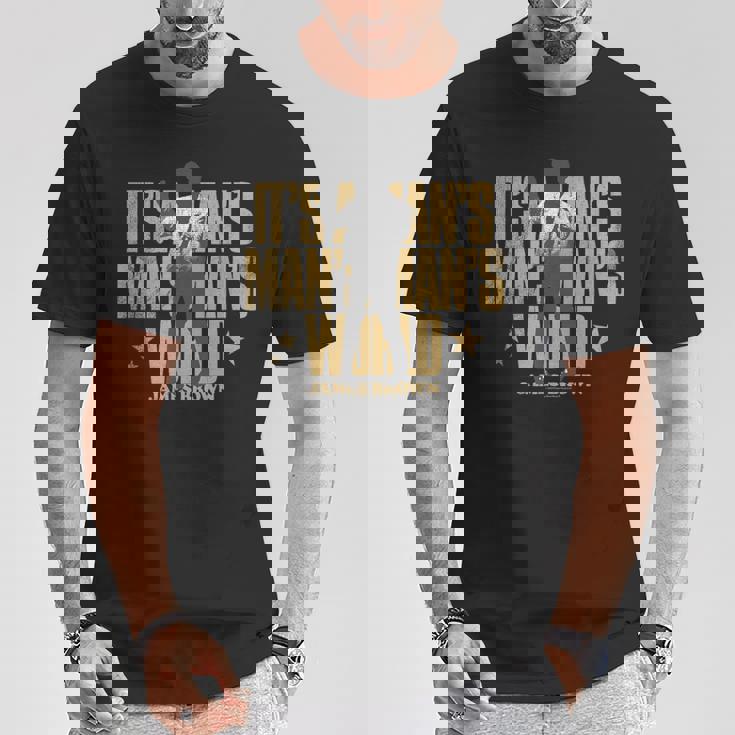 ジェームス・ブラウン・マンのワールド・ダンシング・シルエット Tシャツ 面白い贈り物