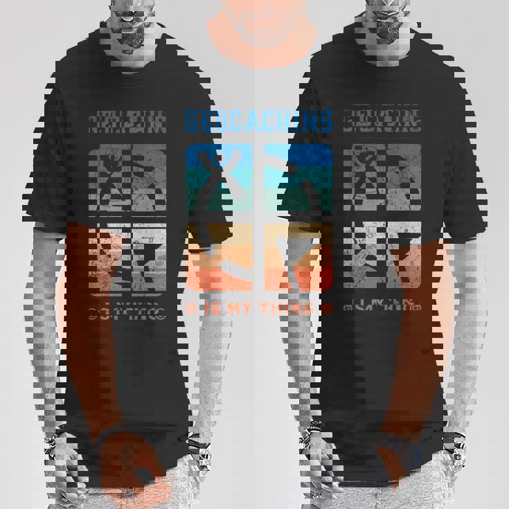 ジオキャッシャー ジオキャッシング用品 キット ツール 小物入れ ジオキャッシング 長袖tシャツ Tシャツ 面白い贈り物