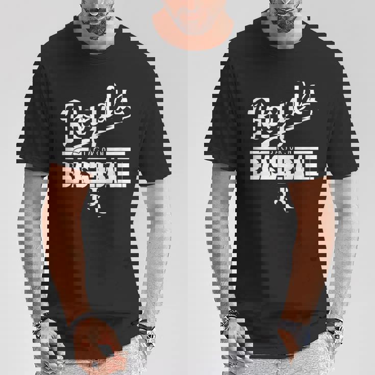 ジャクソン・ロイヤルズベースボールホワイト Tシャツ 面白い贈り物