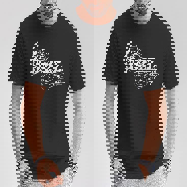 ジャズミュージシャン 楽譜 ジャズノート Tシャツ 面白い贈り物