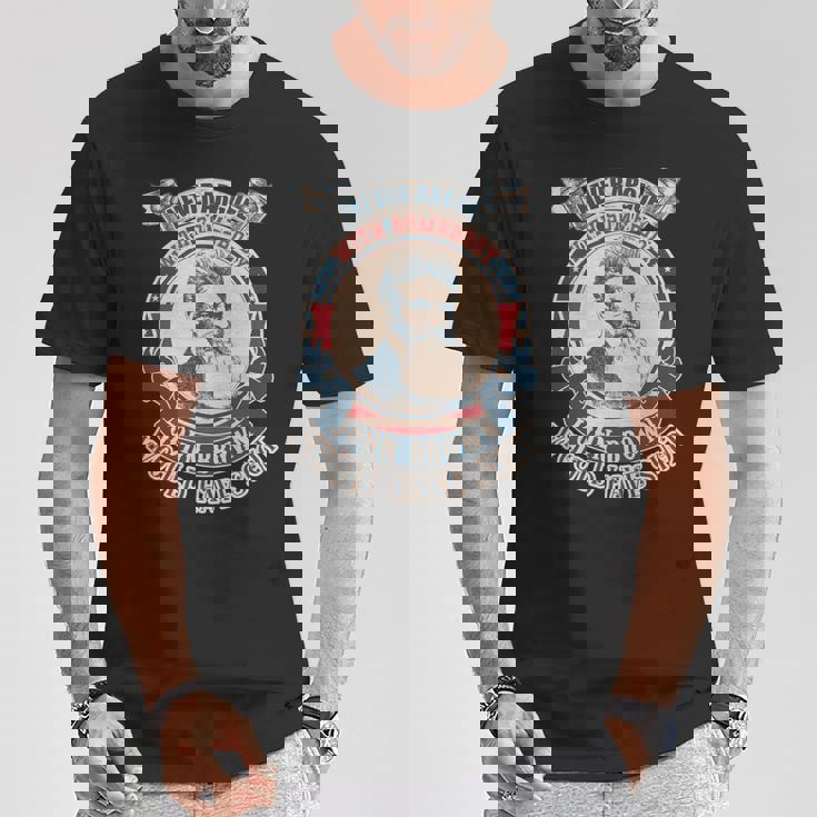 ジョン・ブラウンがヴィンテージを撃っただろう誰かと決して議論しないでください 長袖tシャツ Tシャツ 面白い贈り物