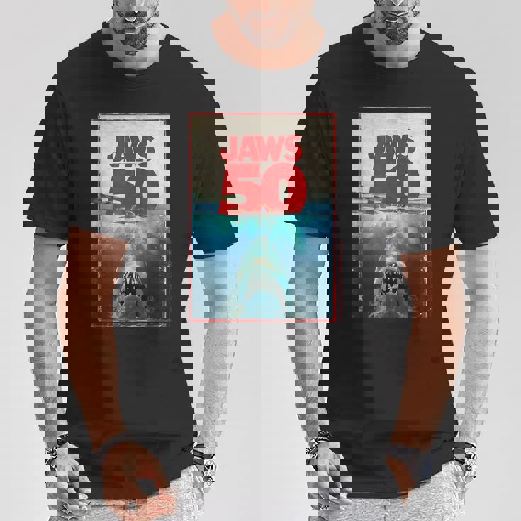 ジョーズ 50 ジョーズ 2025 セレブレーション クラシック Tシャツ 面白い贈り物