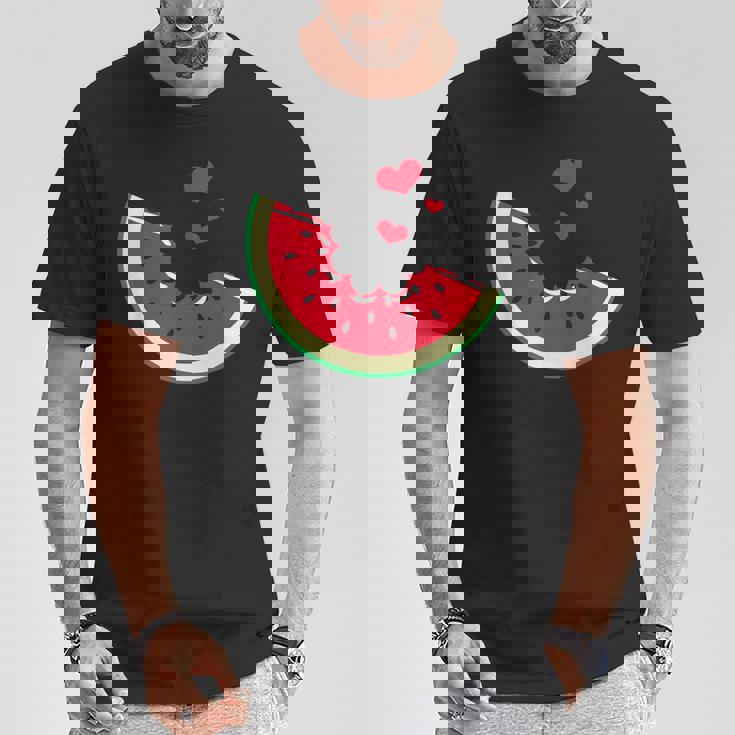 スイカ スライス メロン 夏休み シーズン フルーツ愛好家 Tシャツ 面白い贈り物