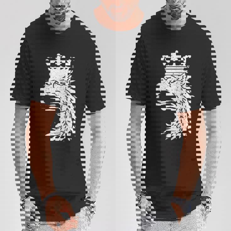 スカニア スウェーデン コート・オブ・アームズ フラッグ グリフィン Tシャツ 面白い贈り物