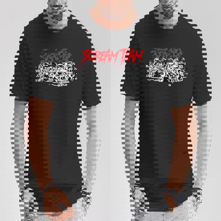 スクリームチーム ホラー映画 長袖tシャツ Tシャツ 面白い贈り物