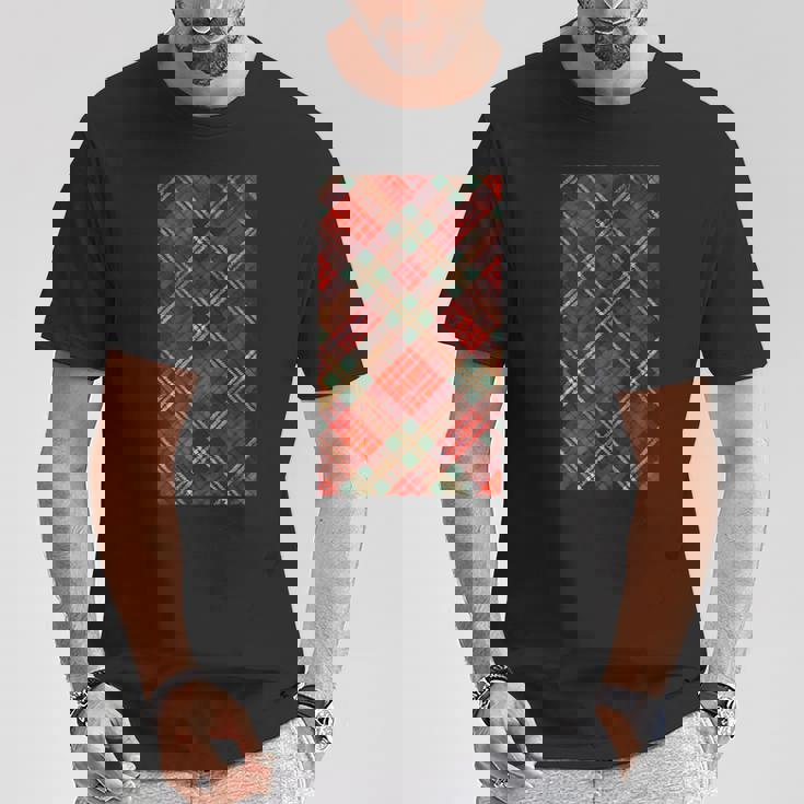 スコットランドのタータンチェック柄。 Tシャツ 面白い贈り物