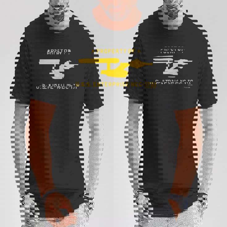 スタートレック オリジナルシリーズ USSエンタープライズプロパティ Tシャツ 面白い贈り物