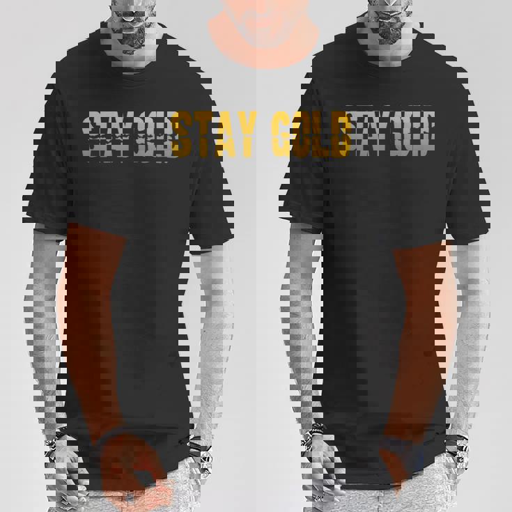 ステイゴールド、クラシック80年代。 Tシャツ 面白い贈り物