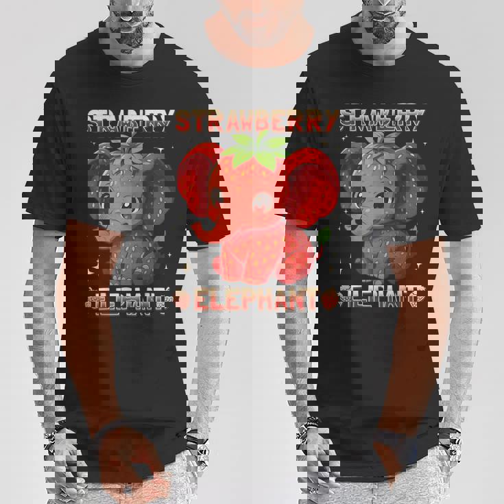 ストロベリーエレファント イタリアンブレイン Tシャツ 面白い贈り物