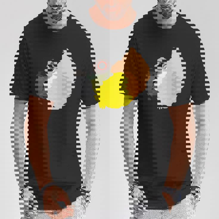 ズグロシロハラインコ 長袖tシャツ Tシャツ 面白い贈り物