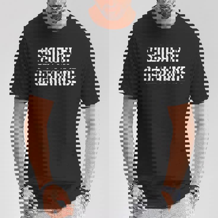 セキュリティクリアランス Tシャツ 面白い贈り物