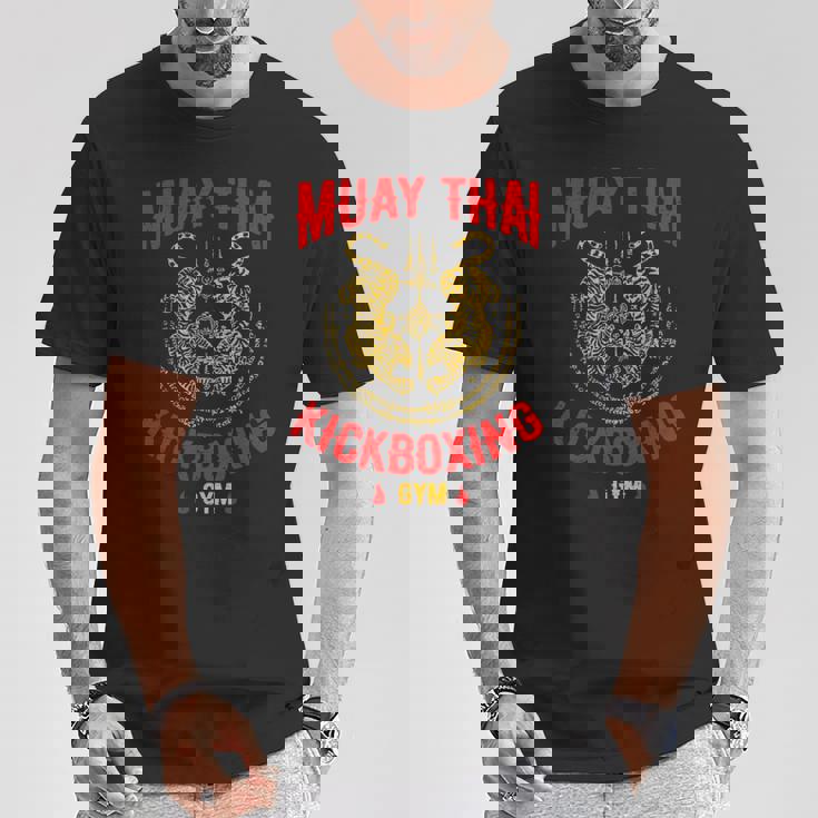 タイガームエタイキックボクシングジムmmaトレーニングギフト Tシャツ 面白い贈り物