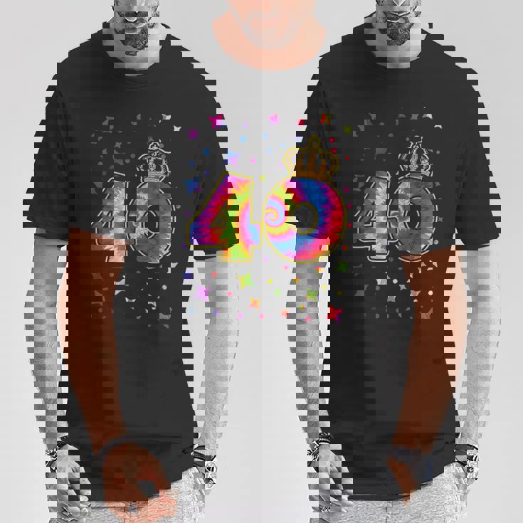 タイダイ 40歳の誕生日パーティー 40歳 お祝い Tシャツ 面白い贈り物